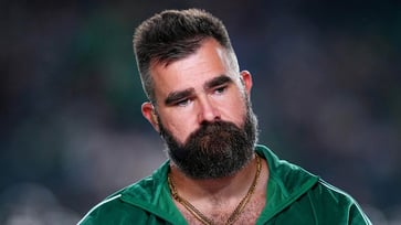 An angry fan in California confronted Jason Kelce during an autograph signing.