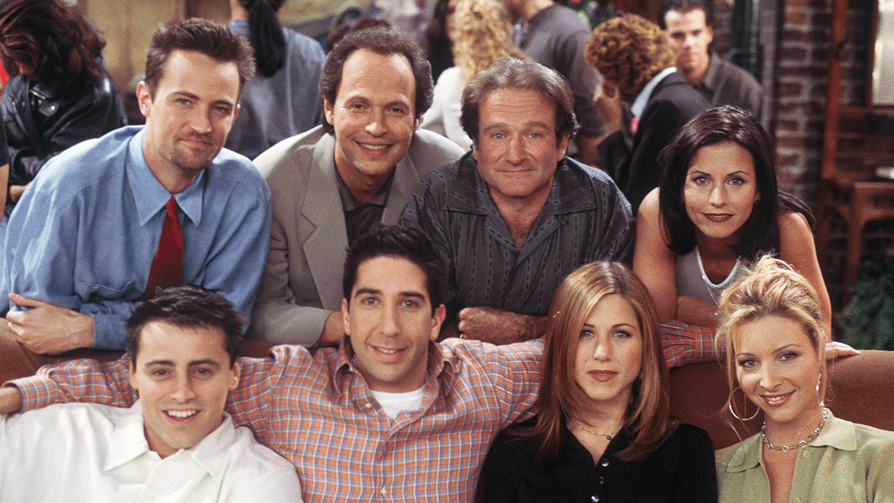 Some A-list celebrities who made guest appearances on 'Friends' include Brad Pitt and Bruce Willis.
