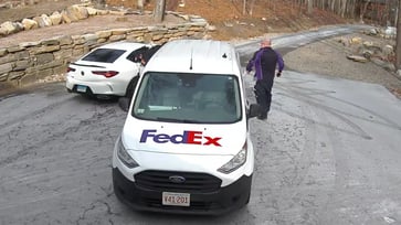 In Massachusetts, a daring thief was caught on camera brazenly tearing a package from a FedEx driver's grasp in a robbery.