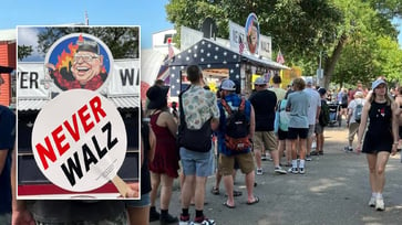 At the state fair booth, Walz, the skilled shapeshifter, receives a direct message from Minnesota voters.