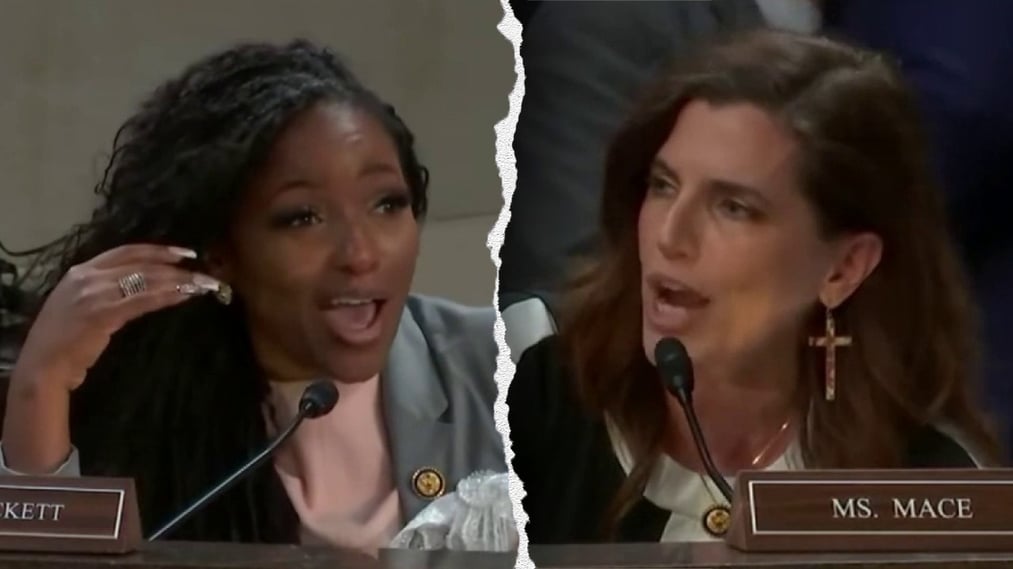 Nancy Mace challenges Dem rep to 'take it outside' after 'listen to the child' comment sparks chaos.