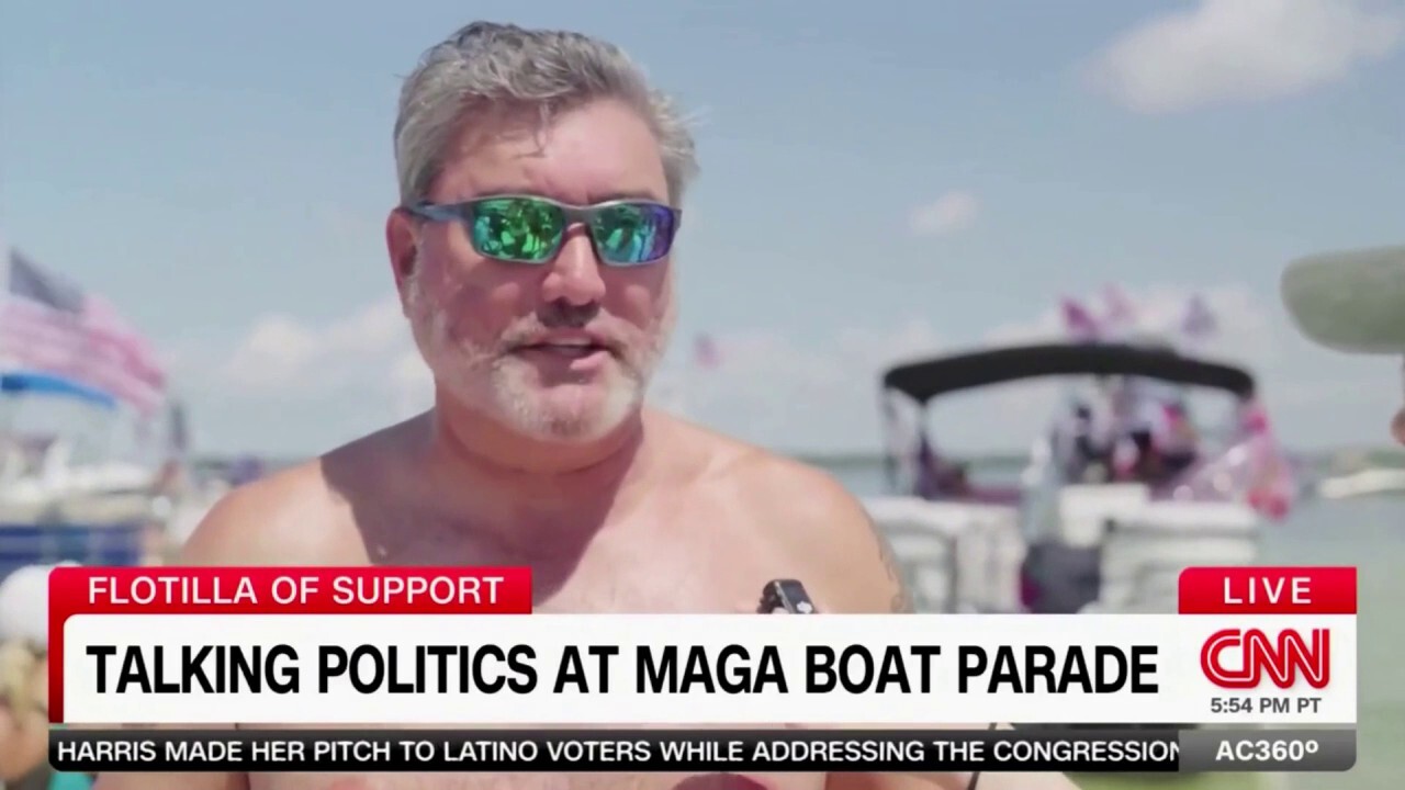 Trump supporter criticized by CNN reporter for complaining about the economy while owning a boat.