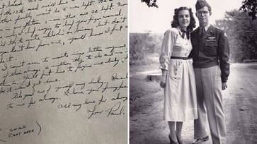 New book unveils World War II love letters, revealing a passionate young man's love story.