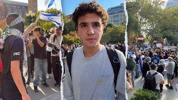 Jewish students at New York protests discuss the issue of antisemitism and reflect on the events of October 7.