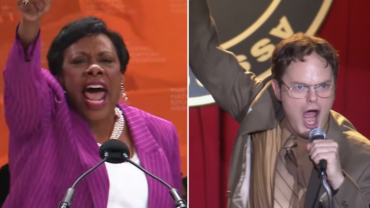 Dwight Schrute from 'The Office' mocked in 'totally unhinged' speech by NEA president.