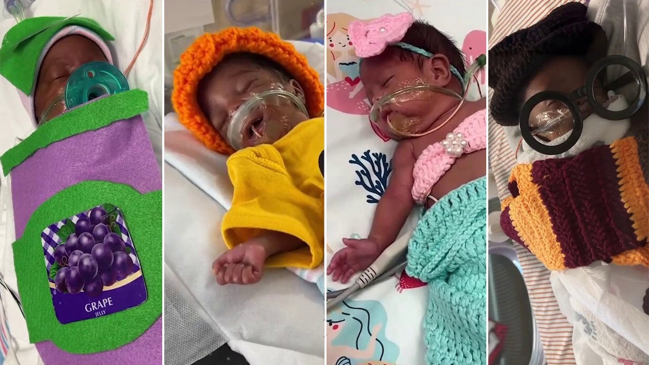 See NICU babies dressed up in cute Halloween outfits for their first holiday experience.