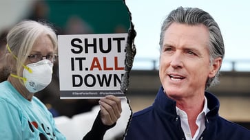 An environmental group is spending six figures on a state ad campaign in a battleground state, targeting Governor Newsom's "climate leadership."