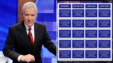 The USPS honored late 'Jeopardy!' host Alex Trebek with a 'Forever stamp'.