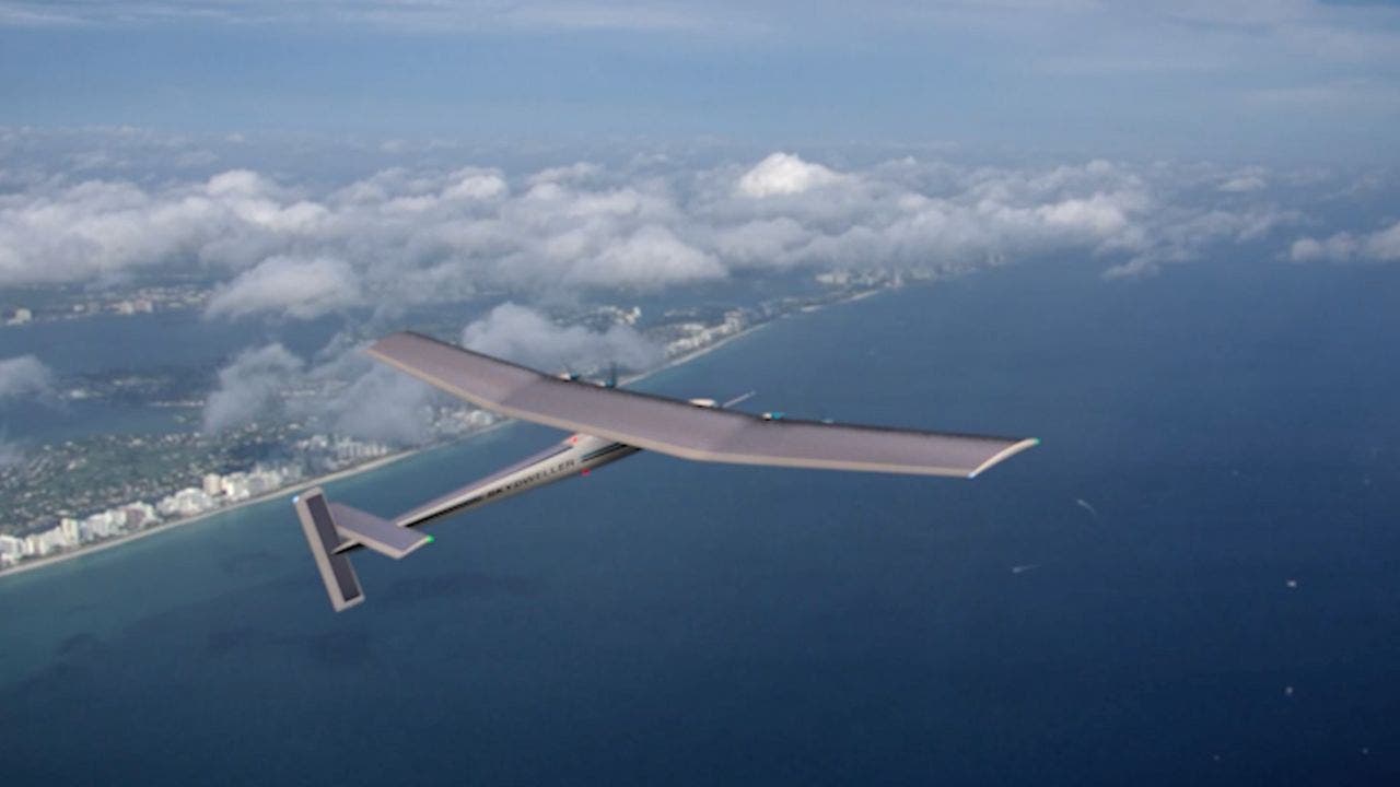 An aircraft powered by solar energy completes a historic 22-hour solo flight.