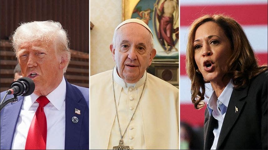 Pope Francis advises Catholic voters to select the lesser of two evils when choosing between Trump and Harris.