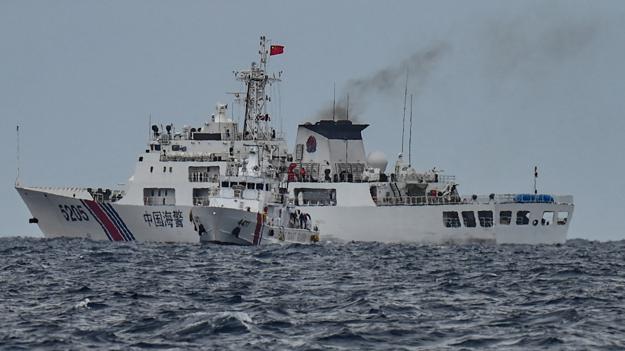 The Philippines has deployed a new coast guard ship to the Sabina Shoal, despite China's demands for its withdrawal.