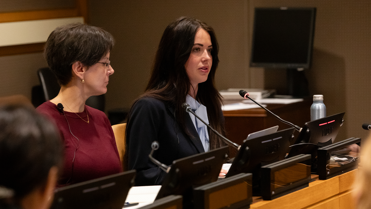 A panel on combating violence against women and girls in sports is being held by the United Nations.