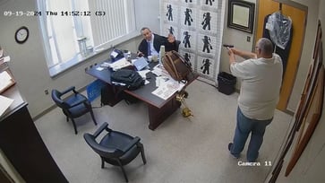 Video footage captures sheriff executing judge in courtroom; indictment filed.