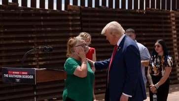 Rachel Morin's mother was moved to tears following the election, as Trump promised to "bring justice" for her daughter.