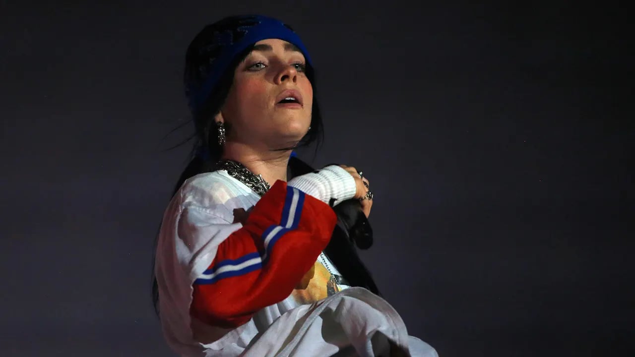 Billie Eilish was hit in the face by an object while performing on tour.