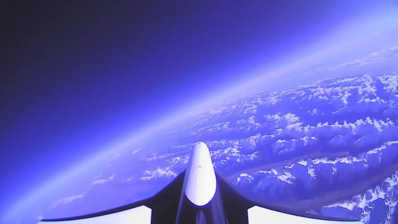 An incredible spaceplane surpasses limits, attaining remarkable heights and speeds.