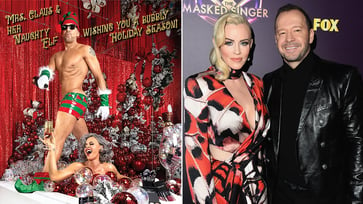 Donnie Wahlberg and Jenny McCarthy bare all for their annual spicy holiday photo shoot.