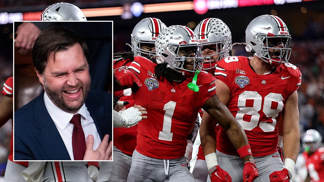 JD Vance jests about forgoing the inauguration to catch Ohio State in the championship game.