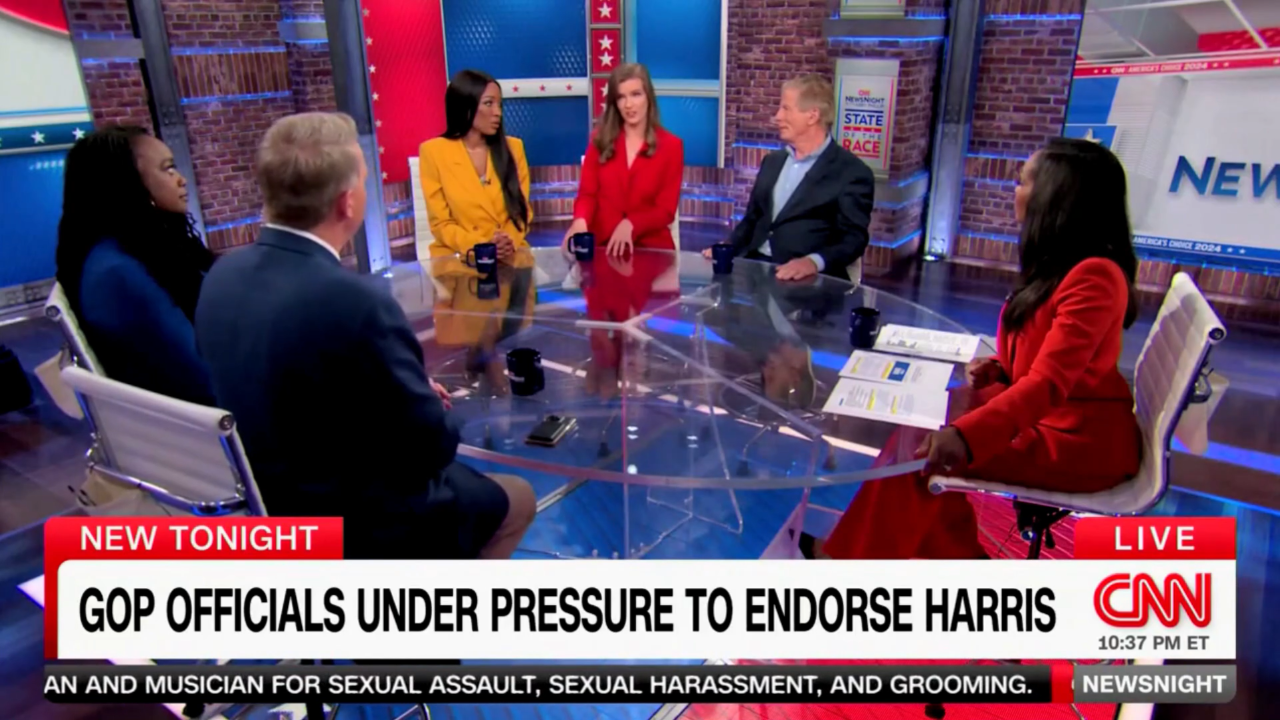 Anti-Trump Republican pundit clashes with Harris supporter: "Can't abandon all values"