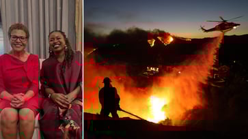 Palisades Fire exploded while LA Mayor Karen Bass posed for photos at a cocktail party.