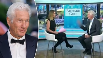 During a live interview on 'Today', Richard Gere made an 'obscene gesture'.