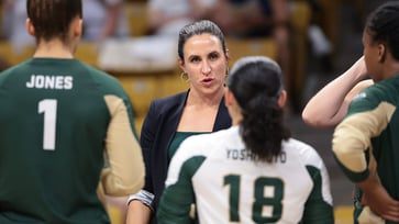 Colorado State women's volleyball coach defends choice to face SJSU in championship game amid controversy.