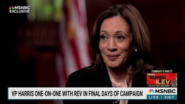 MSNBC was "unaware" that the Harris campaign had given $500K to Al Sharpton's group before the friendly interview.