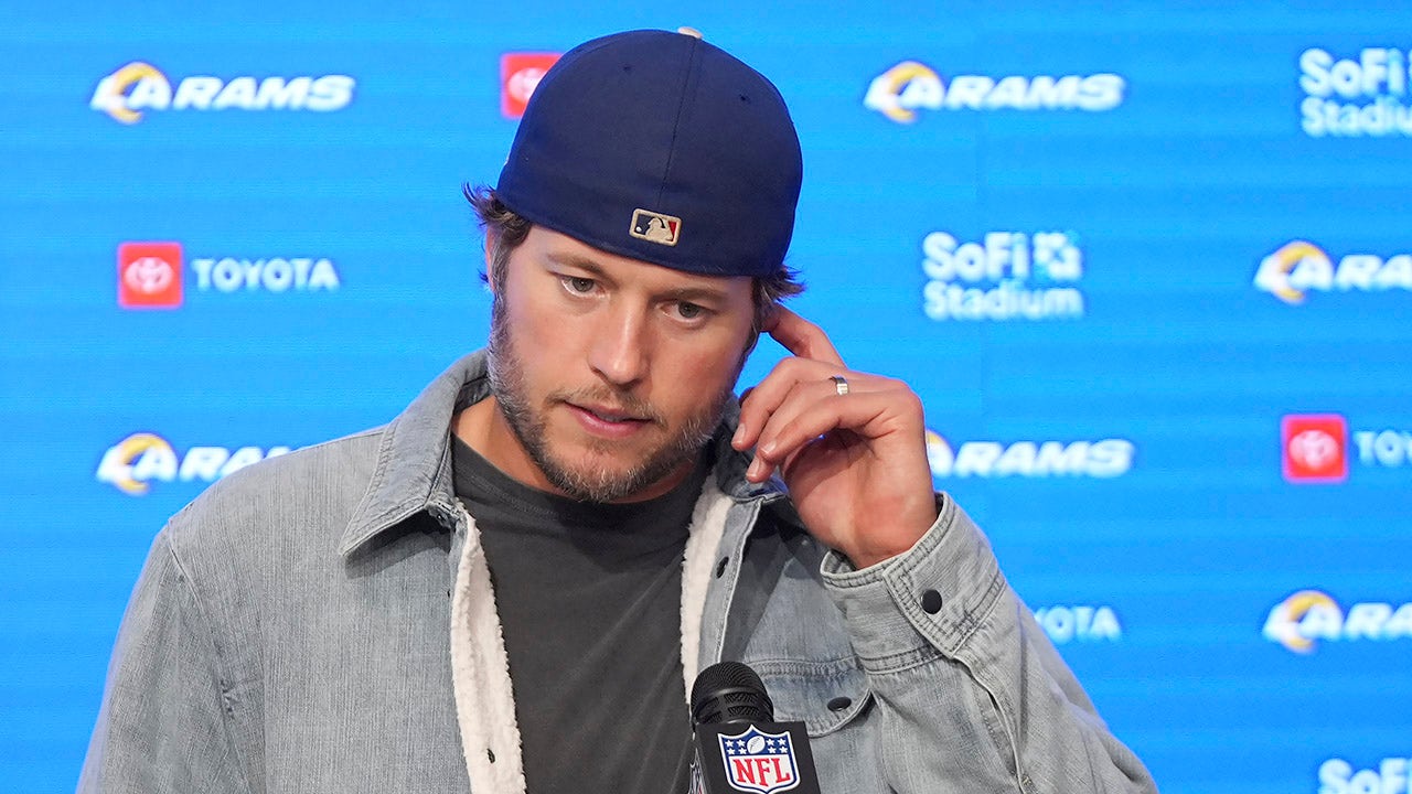 Matthew Stafford's wife contemplates the possibility of her husband's retirement following the Rams' loss to the Eagles: "We'll see."