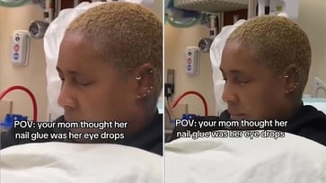 A North Carolina mother was admitted to the hospital after mistakenly using nail glue instead of eyedrops.