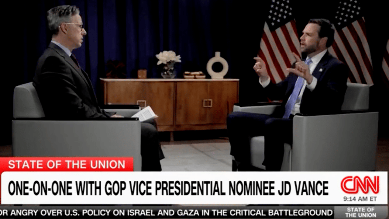 JD Vance challenges CNN's Tapper for perpetuating Russia collusion narrative: Constantly discussed it.