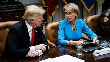 Trump's ex-Education secretary expresses willingness to rejoin her former role.