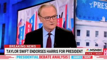 MSNBC host praises Taylor Swift's endorsement of Kamala Harris as "absolutely exquisite."