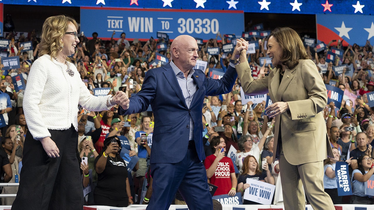 Sen. Mark Kelly addresses inquiry about serving in a potential Harris Cabinet.