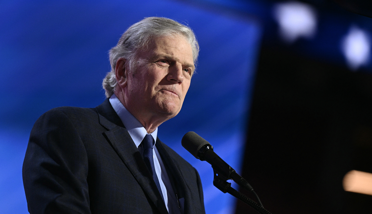 "Evangelicals for Harris" accused of misleading people with ad featuring Franklin Graham's father.