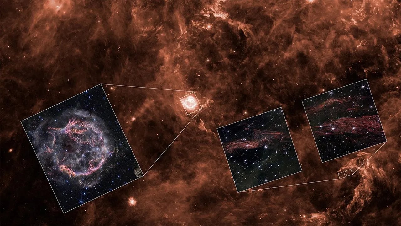 An early supernova was captured in photos by a powerful Webb Telescope.