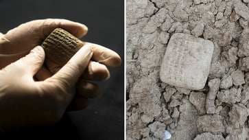 An ancient shopping receipt dating back thousands of years was unearthed by archaeologists.