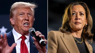 Trump refuses '60 Minutes' interview, and Harris mocks him for it.