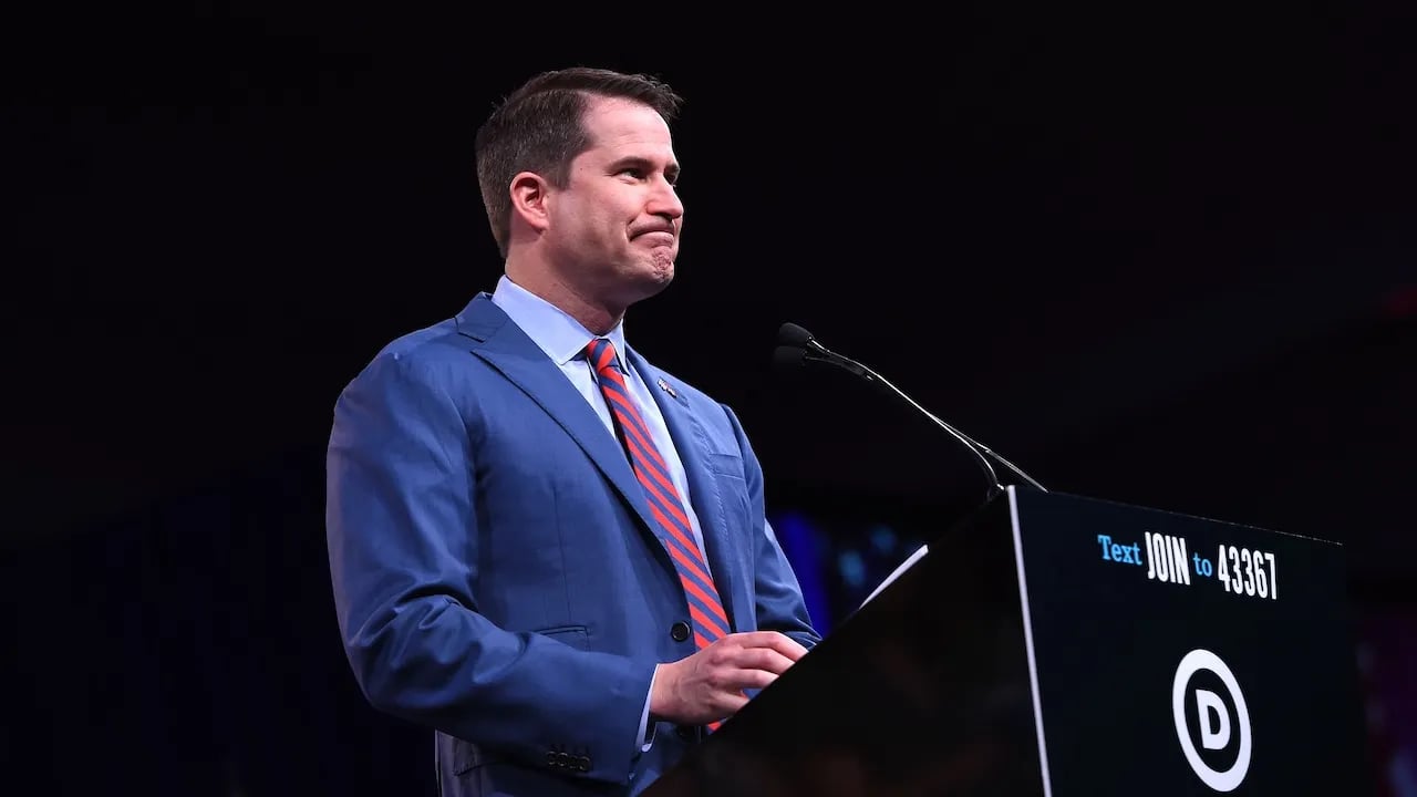 Pro-trans rally held against Rep. Seth Moulton in hometown over comments against trans athletes.