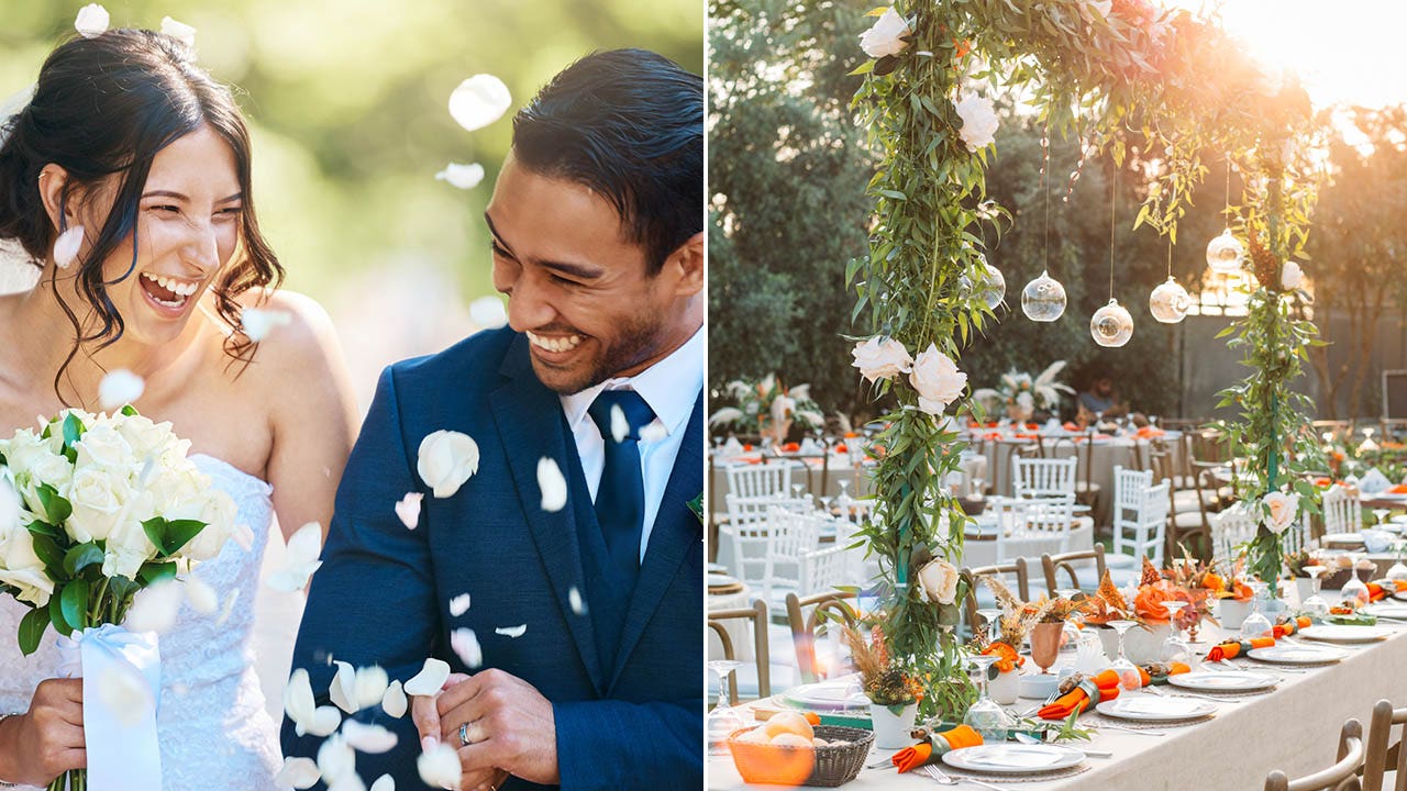 An etiquette expert states that wedding guests can depart early under one specific condition.