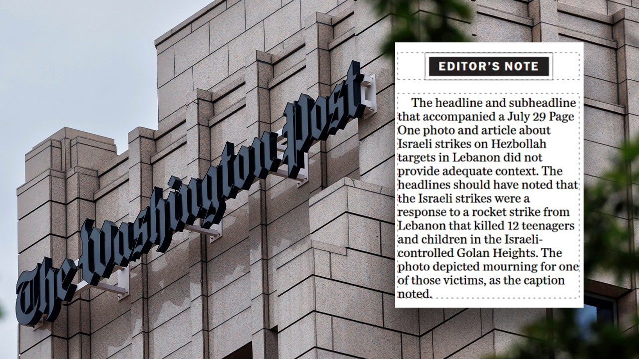 The Washington Post acknowledges it failed to give enough context in its front-page story about the Israel-Hezbollah escalation.