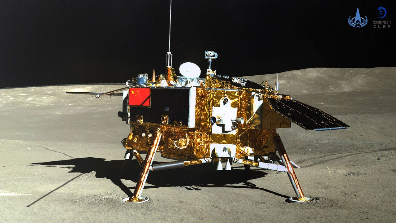 A lunar probe launched by China will collect samples from the moon's far side.