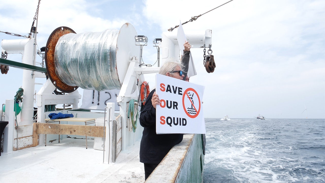 ''Threat to our fishing industry': New England flotilla rallies against wind farm following turbine mishap'