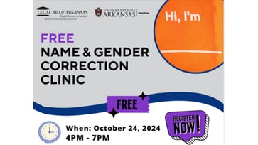 The university law school collaborates with a legal organization to offer a "name and gender correction clinic" at the library.