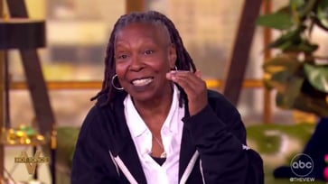 During "The View," Whoopi Goldberg avoids engaging in a back-and-forth with the bakery.