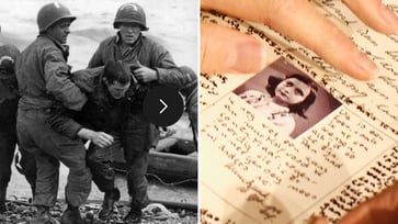 On D-Day, Anne Frank's spirits rose as she wrote about the arrival of heroic GIs: "Friends are on the way."