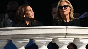 Jill Biden's perceived aloofness towards Kamala Harris sparks social media buzz.