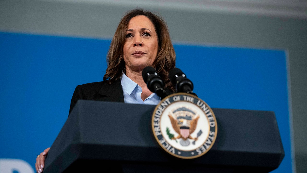 A liberal group believes that Harris is feigning moderation on her immigration views in order to win the election.