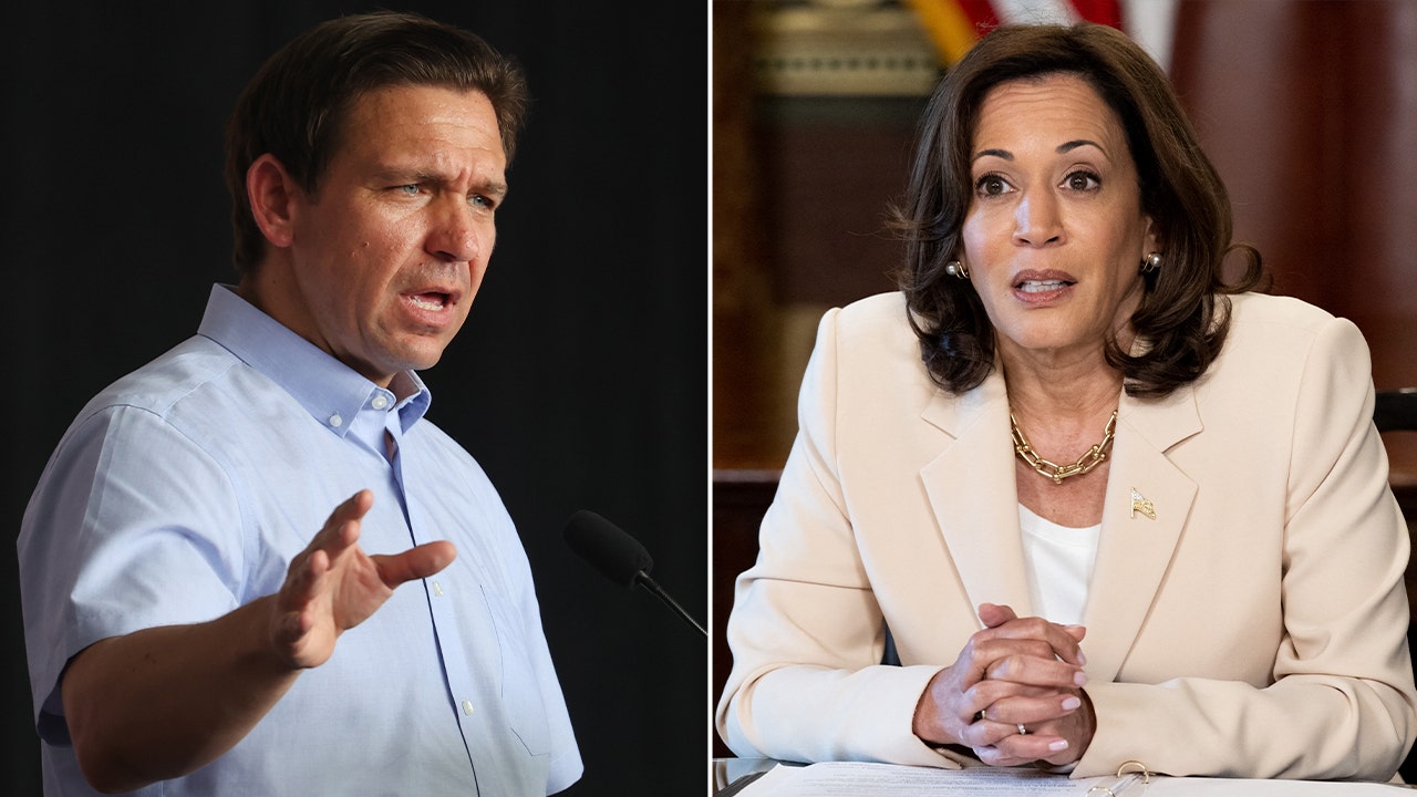 Kamala Harris' record is being "whitewashed" by the mainstream media, according to Ron DeSantis.