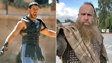 Russell Crowe, star of 'Gladiator,' donates thousands to save a stuntman's leg.