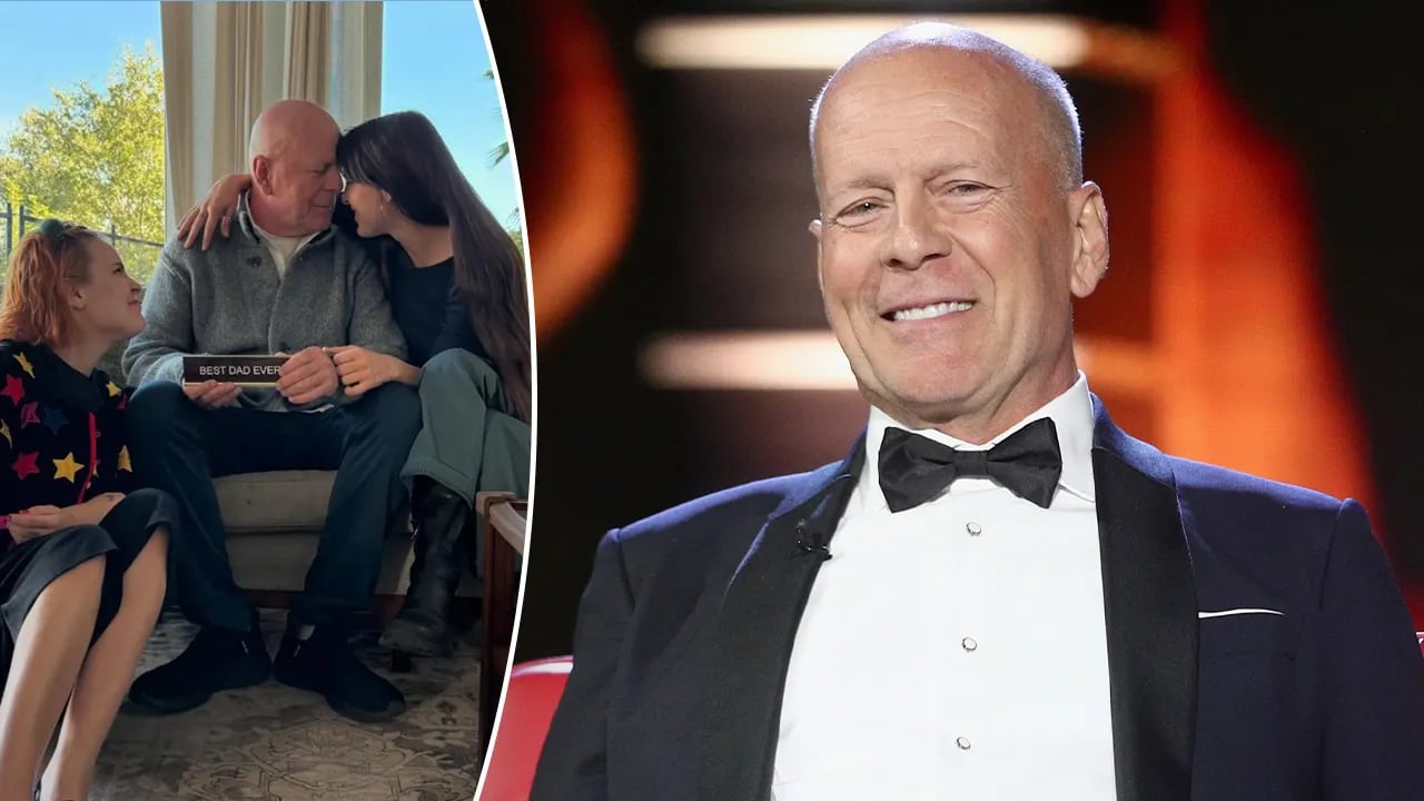 Rare photo of Bruce Willis battling dementia shared by daughters.